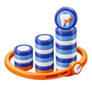 Dental billing collection volume pricing icon
